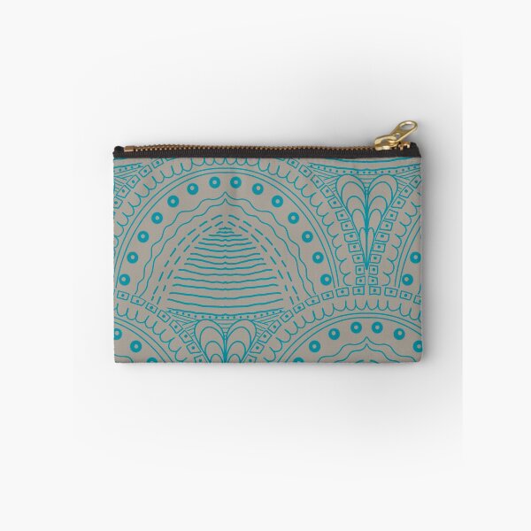 Item preview, Art deco style - ornate shapes and arches - blue green and beige designed and sold by ahahdodo.