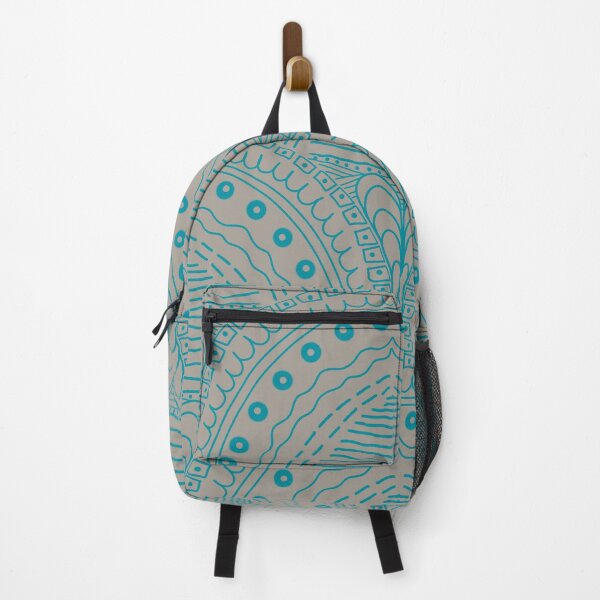 Item preview, Art deco style - ornate shapes and arches - blue green and beige designed and sold by ahahdodo.