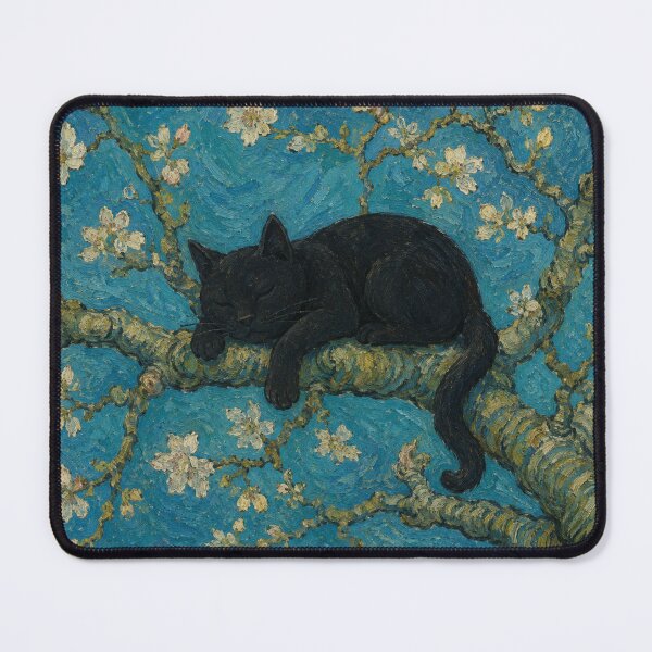 Item preview, A cat and an almond blossom designed and sold by BC Designs.