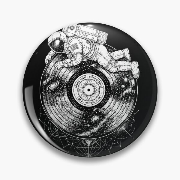 Item preview, Cosmic Vinyl Astro Grooves Astronaut Space Galaxy Record Music Lover designed and sold by graphixpolash.