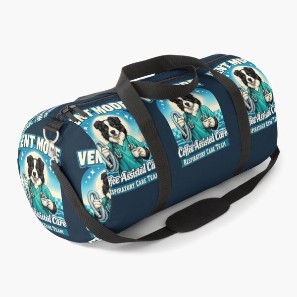 Item preview, Border Collie Respiratory Therapist Vent Mode Retro Medical Dog Shirt designed and sold by ClinicalHubs.