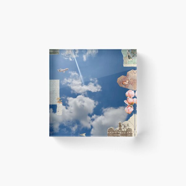 Item preview, Sunlit Wanderlust: Vintage Travel & Sky Collage designed and sold by AozoraMemories.