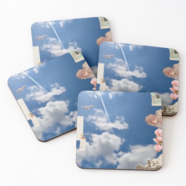 Item preview, Sunlit Wanderlust: Vintage Travel & Sky Collage designed and sold by AozoraMemories.