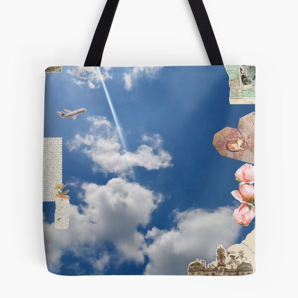 Item preview, Sunlit Wanderlust: Vintage Travel & Sky Collage designed and sold by AozoraMemories.