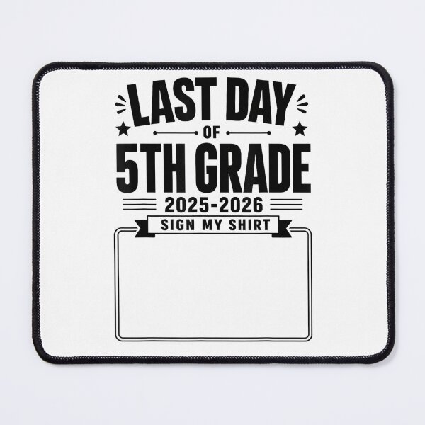 Item preview, Last Day Of 5th Grade Sign My Shirt Class Of 2026 Graduation designed and sold by Buzzlekrun.