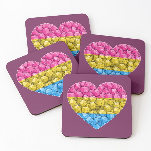 Item preview, Dice Heart - Pan Pride designed and sold by -Solarly-.