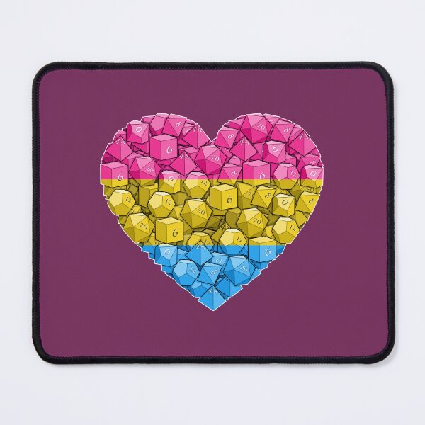 Item preview, Dice Heart - Pan Pride designed and sold by -Solarly-.
