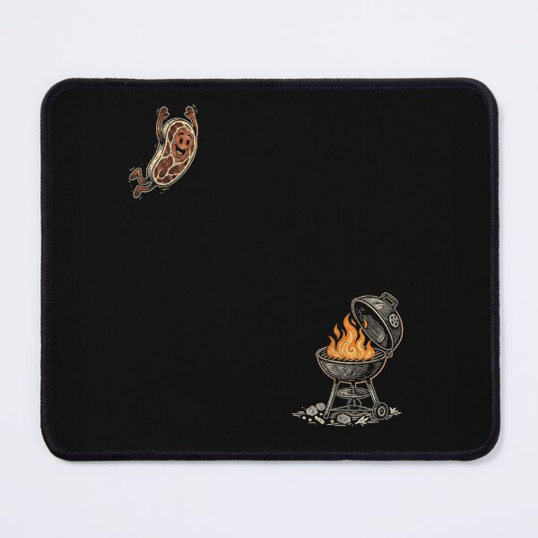 Item preview, Funny Cute Steak Jumping Into Grill Fire Summer BBQ Party Cookout designed and sold by Buzzlekrun.