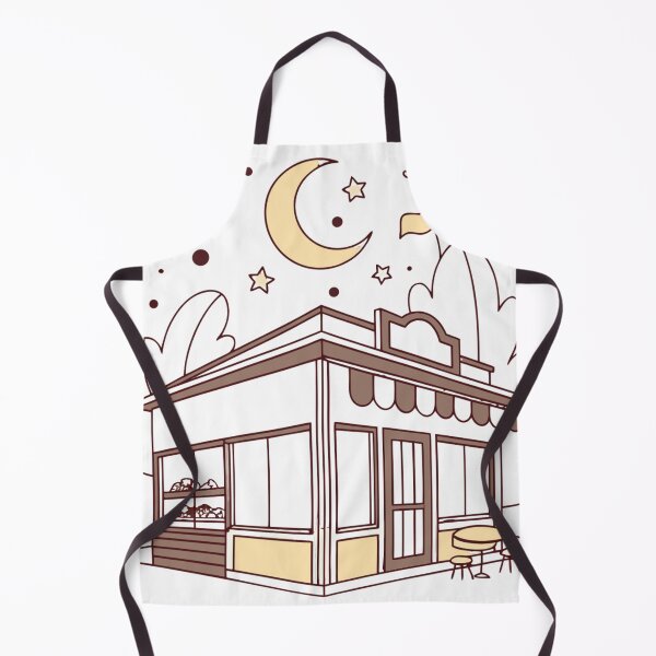 Item preview, dreamy moon cafe with celestial decorations and warm lights designed and sold by Senglaopattern.