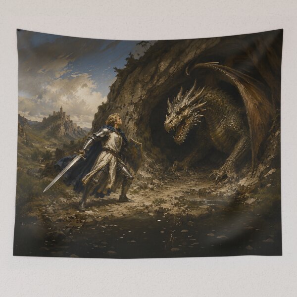 Item preview, Saint George and the Dragon designed and sold by Mythic Sundries.