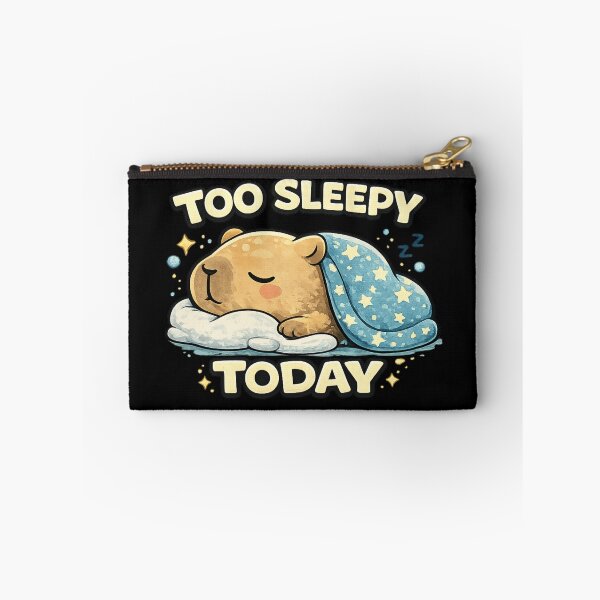 Item preview, Cute Capybara Too Sleepy Today designed and sold by Hobby-up.