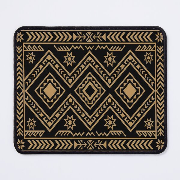 Item preview, Intricate Black Gold Geometric Surface Pattern designed and sold by arteresting-art.