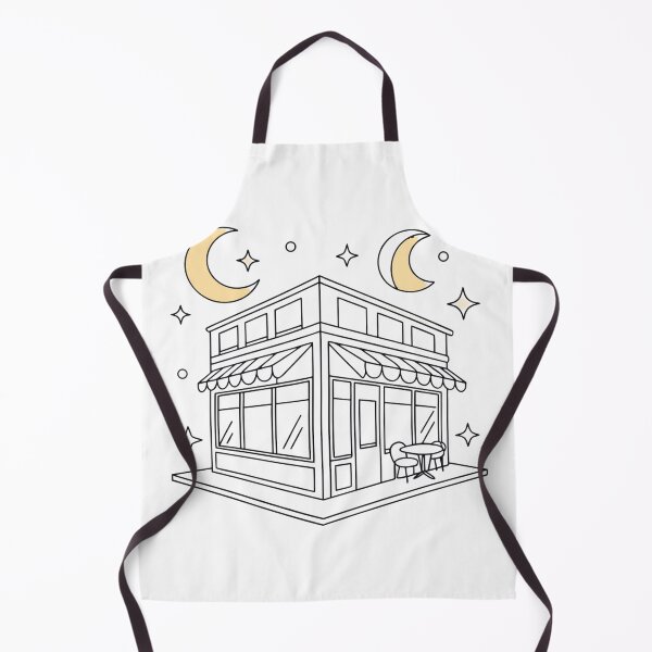 Item preview, dreamy moon cafe with celestial decorations and warm lights designed and sold by Senglaopattern.