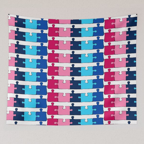 Item preview, Omnisexual Puzzle Pieces Pride Flag designed and sold by HarveyHandcraftsandDesigns.