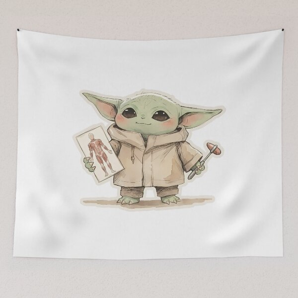 Item preview, BABY YODA PHYSIOTHERAPIST designed and sold by LIS AND MELIVERSO.