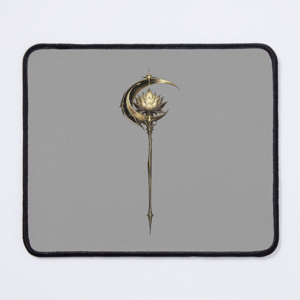 Item preview, Crescent Lotus Staff — Lunar Bloom designed and sold by DreamMachine69.