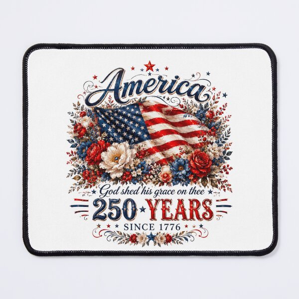 Item preview, America 250 Years Since 1776 T-Shirt Patriotic Floral Flag designed and sold by schoolofbullies.