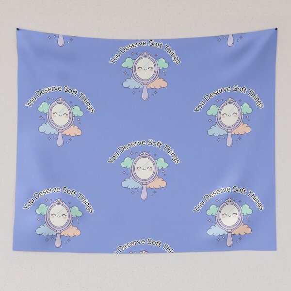 Item preview, Kawaii Mirror - You Deserve Soft Things designed and sold by SebastianSpace.