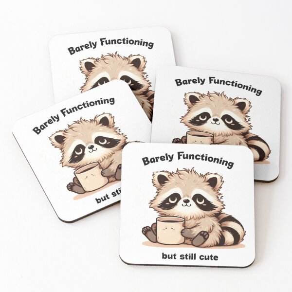 Item preview, Barely Functioning But Still Cute Raccoon | Funny Lazy Animal Meme Design designed and sold by socozora.