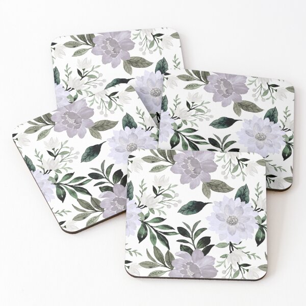 Item preview, Watercolor Garden Blooms in Soft Tones designed and sold by BriSher.