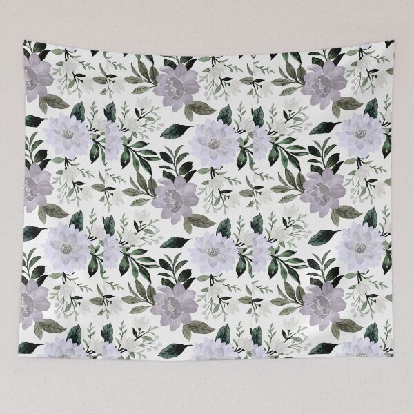 Item preview, Watercolor Garden Blooms in Soft Tones designed and sold by BriSher.
