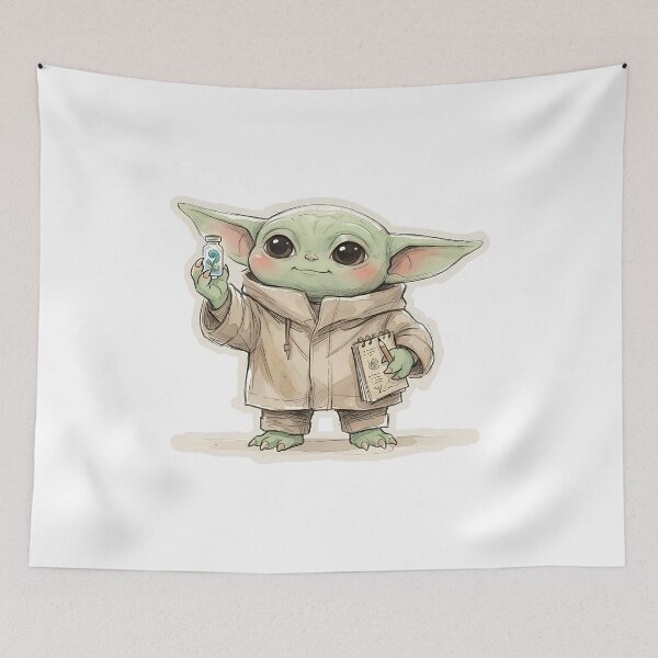 Item preview, BABY YODA BIOLOGIST designed and sold by LIS AND MELIVERSO.