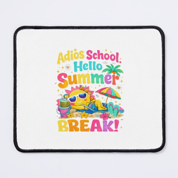 Item preview, Adios School Hello Summer Beach Vibes Retro Sun designed and sold by bosamji.