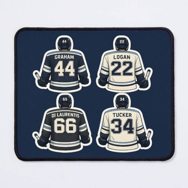 Item preview, Off Campus - Garrett, Logan, Dean, and Tucker designed and sold by Stikaro.