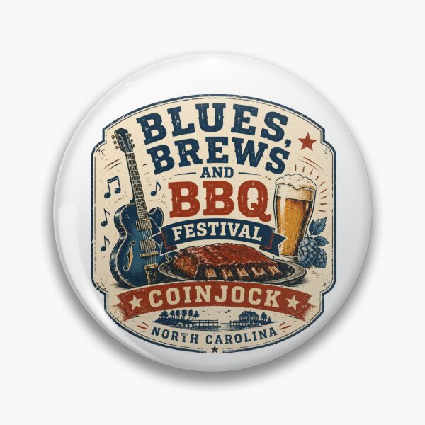 Item preview, Blues, Brews and BBQ – Coinjock NC Festival designed and sold by Combat Skies.