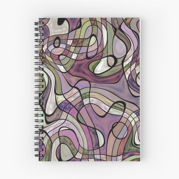 Item preview, Purple Violet Warped Twisted Retro Squares Art Pattern designed and sold by LC Graphic Design Studio.