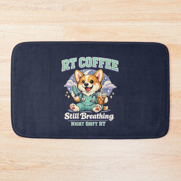 Item preview, Cute Corgi Respiratory Therapist Shirt RT Coffee Night Shift RT Mascot Retro Medical Dog Tee designed and sold by ClinicalHubs.
