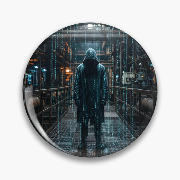 Item preview, Cyberpunk Digital Rain Matrix Hacker designed and sold by SplashTastic.
