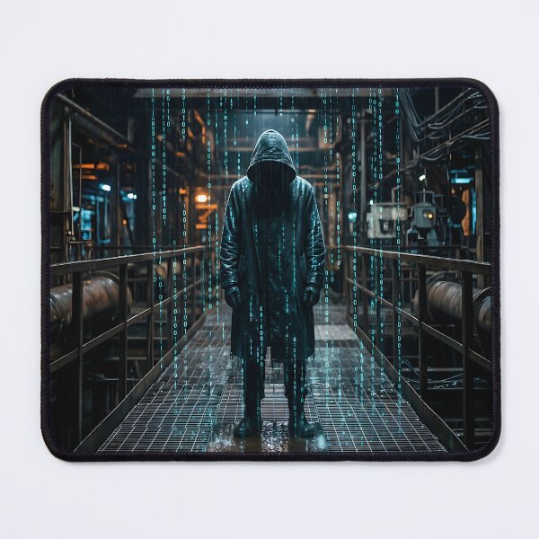 Item preview, Cyberpunk Digital Rain Matrix Hacker designed and sold by SplashTastic.