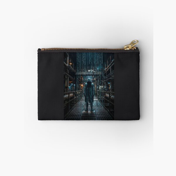 Item preview, Cyberpunk Digital Rain Matrix Hacker designed and sold by SplashTastic.