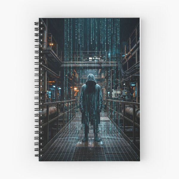 Item preview, Cyberpunk Digital Rain Matrix Hacker designed and sold by SplashTastic.