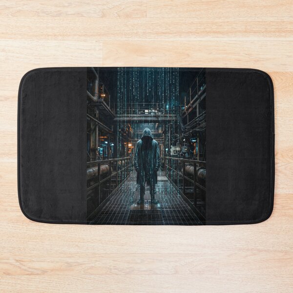 Item preview, Cyberpunk Digital Rain Matrix Hacker designed and sold by SplashTastic.