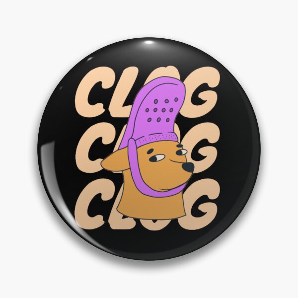 Item preview, Funny Dog Wearing Clog Hat Meme Graphic designed and sold by GenZFashion000.