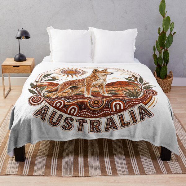 Item preview, Dingo Dreaming: Aboriginal-Inspired Desert Spirit designed and sold by Holiday-Hunter.