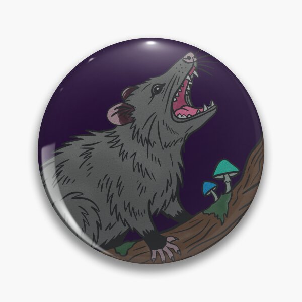 Item preview, Alternate Color of I Screaeam Opossum Cottagecore | Feral Possum Mushroom Forest Witchy | Neurodivergent Gift designed and sold by Ink & Kind Studio.