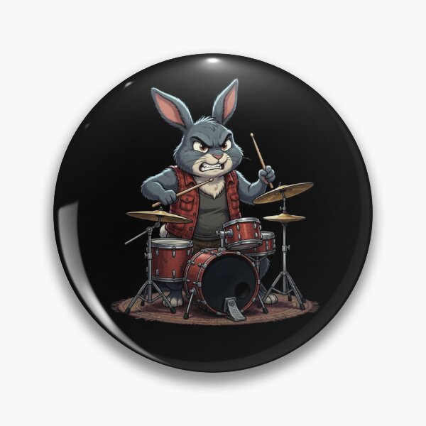 Item preview, Rabbit Playing The Drums  designed and sold by TheEndDesign.