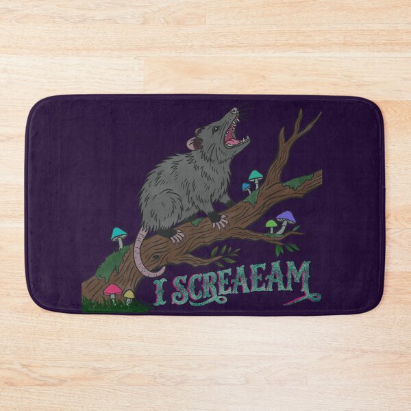 Item preview, Alternate Color of I Screaeam Opossum Cottagecore | Feral Possum Mushroom Forest Witchy | Neurodivergent Gift designed and sold by Ink & Kind Studio.