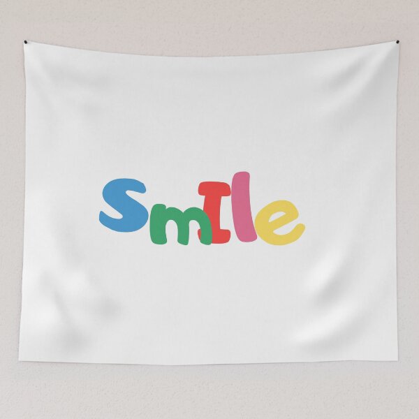 Item preview, Colorful Smile Typography – Happy Positive Vibes designed and sold by Wesli.