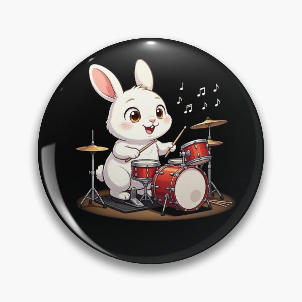 Item preview,  Rabbit Playing The Drums  designed and sold by TheEndDesign.
