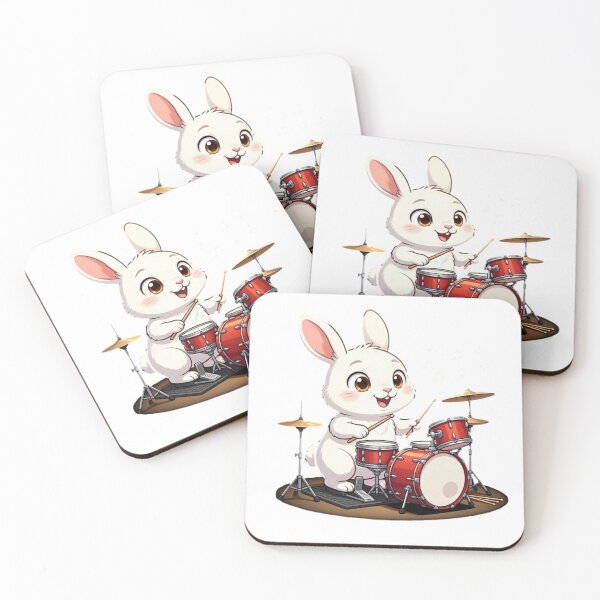 Item preview,  Rabbit Playing The Drums  designed and sold by TheEndDesign.