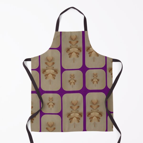 Item preview, Wooden Leaf Stack Pattern on Purple Tiles designed and sold by AirCrayons27.