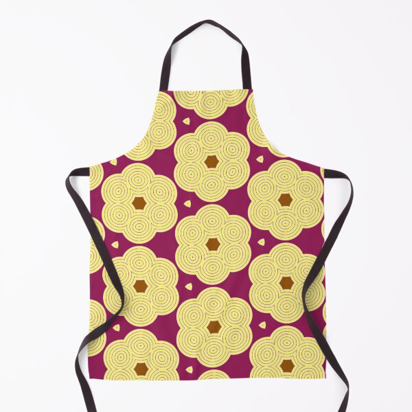 Item preview, Golden Floral Rosettes on Crimson designed and sold by AirCrayons27.