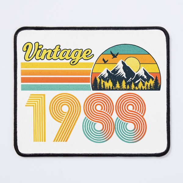 Item preview, Vintage 1988 Retro Mountain Sunset - 38th Birthday Gift Art designed and sold by myforestfog.