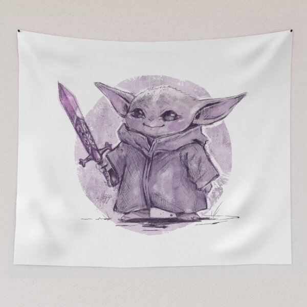 Item preview, BABY YODA WARRIOR PURPLE designed and sold by melyverso.