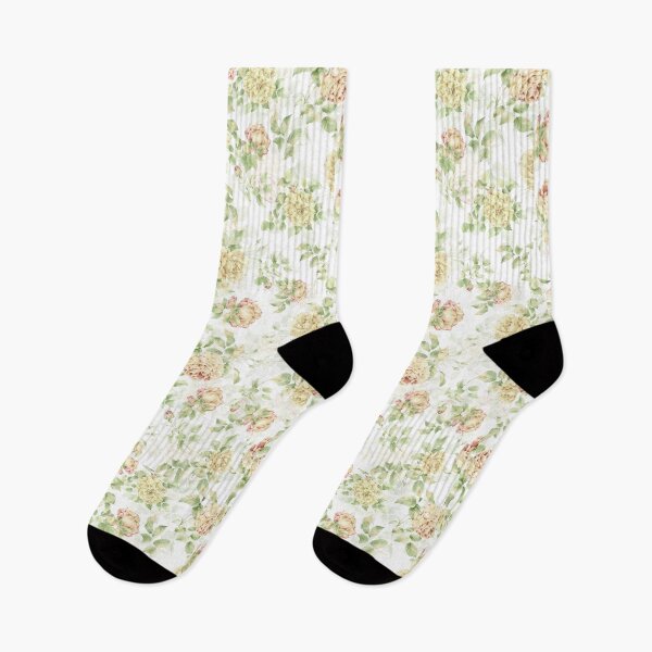 Item preview, Watercolor garden flowers in soft tones designed and sold by BriSher.