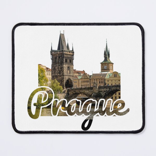 Item preview, Prague Charles Bridge Vintage Aesthetic Photo Typography designed and sold by Sashka-.